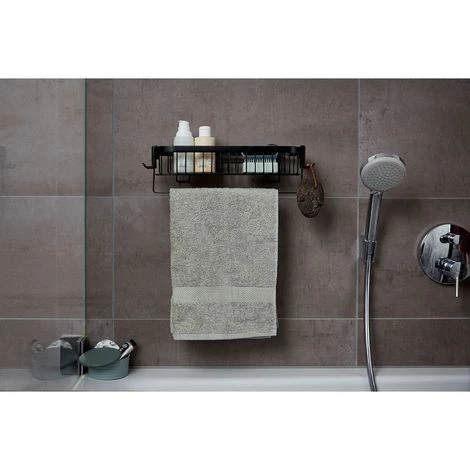 WENKO Etagère Murale De Salle De Bain Indus Classic - L. 35 Cm - 35 X 12 X 10 - Noir 7 WENKO Etagère Murale De Salle De Bain Indus Classic - L. 35 Cm - 35 X 12 X 10 - Noir – Image 5