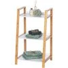 WENKO Etagère De Salle De Bain En Bambou Finja - L. 43 X H. 76 Cm - 43 X 36 X 76 - Blanc -WENKO Soldes 14866135 1