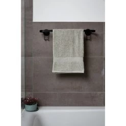 WENKO Porte-serviettes Mural Indus Classic - L. 45 Cm - 45 X 10 X 7 - Noir -WENKO Soldes 15181423 3