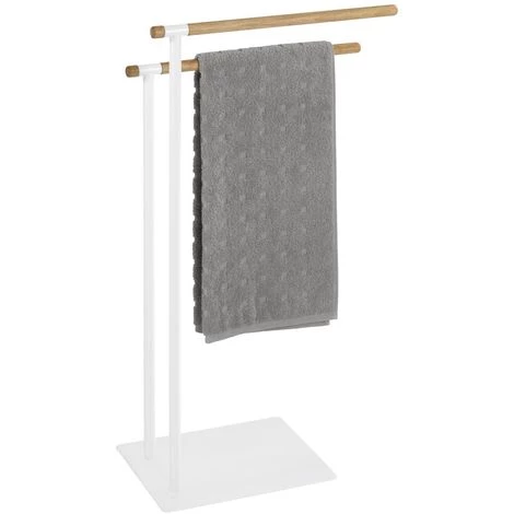WENKO Porte-serviettes Macao - L. 43 X H. 79 Cm - 43 X 24 X 79 - Blanc 4 WENKO Porte-serviettes Macao - L. 43 X H. 79 Cm - 43 X 24 X 79 - Blanc – Image 2