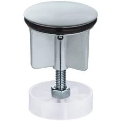 WENKO Bouchon D'évier, Bonde Lavabo, Chromé, Ø 3,85 Cm