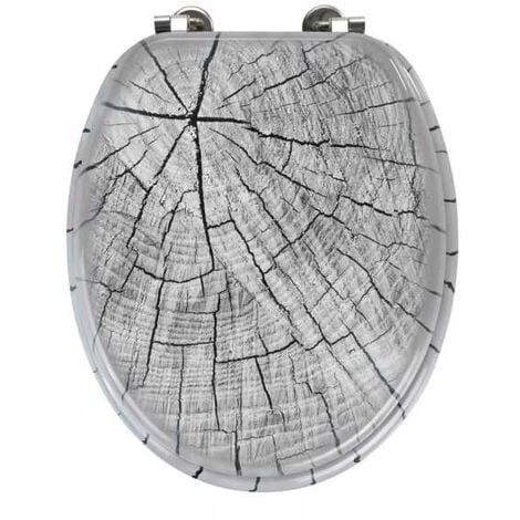 WENKO Abattant WC Original Wood, Abattant WC Avec Fixation En Acier Inox, MDF, 34.5 X 41 Cm, Multicolore 3 WENKO Abattant WC Original Wood, Abattant WC Avec Fixation En Acier Inox, MDF, 34.5 X 41 Cm, Multicolore