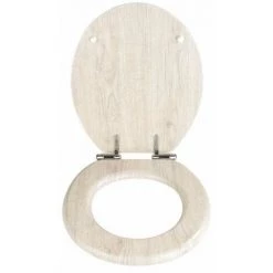 WENKO Abattant WC Avec Frein De Chute, Abattant WC Original Chêne Gris Avec Fixation Inox, MDF, 35.5x42 Cm, Gris 9 WENKO Abattant WC Avec Frein De Chute, Abattant WC Original Chêne Gris Avec Fixation Inox, MDF, 35.5x42 Cm, Gris -WENKO Soldes 15852758 3