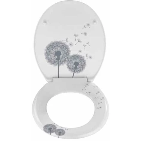 WENKO Abattant WC Avec Frein De Chute, Abattant WC Original, "Astera", Fixation Inox, Duroplast Antibactérien, 38x45 Cm, Multicolore 6 WENKO Abattant WC Avec Frein De Chute, Abattant WC Original, "Astera", Fixation Inox, Duroplast Antibactérien, 38x45 Cm, Multicolore – Image 4