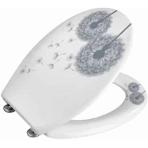 WENKO Abattant WC Avec Frein De Chute, Abattant WC Original, "Astera", Fixation Inox, Duroplast Antibactérien, 38x45 Cm, Multicolore 7 WENKO Abattant WC Avec Frein De Chute, Abattant WC Original, "Astera", Fixation Inox, Duroplast Antibactérien, 38x45 Cm, Multicolore – Image 5