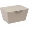 WENKO Boîte Avec Couvercle Brasil, Panier De Rangement, Panier De Salle De Bain Avec Couvercle, Plastique (PET), 19 X 10 X 15.5 Cm, Taupe 1 WENKO Boîte Avec Couvercle Brasil, Panier De Rangement, Panier De Salle De Bain Avec Couvercle, Plastique (PET), 19 X 10 X 15.5 Cm, Taupe -WENKO Soldes 15852775 1