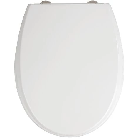 WENKO Abattant WC Avec Frein De Chute Furlo, Abattant WC Clipsable Avec Fixation Inox, Duroplast Anitbactérien, 35 X 43.5 Cm, Blanc 3 WENKO Abattant WC Avec Frein De Chute Furlo, Abattant WC Clipsable Avec Fixation Inox, Duroplast Anitbactérien, 35 X 43.5 Cm, Blanc