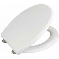 WENKO Abattant WC Avec Frein De Chute Furlo, Abattant WC Clipsable Avec Fixation Inox, Duroplast Anitbactérien, 35 X 43.5 Cm, Blanc 9 WENKO Abattant WC Avec Frein De Chute Furlo, Abattant WC Clipsable Avec Fixation Inox, Duroplast Anitbactérien, 35 X 43.5 Cm, Blanc -WENKO Soldes 15852790 3