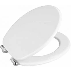 WENKO Abattant WC Avec Frein De Chute Urbino, Abattant WC Avec Fixation Inox, MDF, 36x42,5 Cm, Blanc -WENKO Soldes 15852791 3