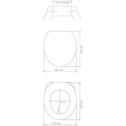 WENKO Abattant WC Avec Frein De Chute Urbino, Abattant WC Avec Fixation Inox, MDF, 36x42,5 Cm, Blanc -WENKO Soldes 15852791 4