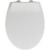 WENKO Abattant WC Avec Réducteur Intégré Syros, Abattant WC Avec Reducteur Wc Enfant, Frein De Chute, Duroplast Antibactérien, 37x44 Cm, Blanc -WENKO Soldes 15852793 1