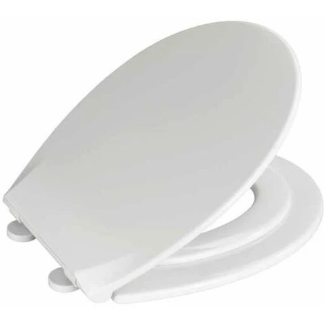WENKO Abattant WC Avec Réducteur Intégré Syros, Abattant WC Avec Reducteur Wc Enfant, Frein De Chute, Duroplast Antibactérien, 37x44 Cm, Blanc 6 WENKO Abattant WC Avec Réducteur Intégré Syros, Abattant WC Avec Reducteur Wc Enfant, Frein De Chute, Duroplast Antibactérien, 37x44 Cm, Blanc – Image 4