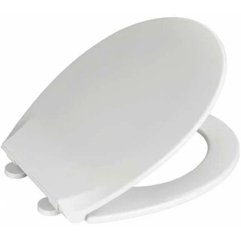 WENKO Abattant WC Avec Réducteur Intégré Syros, Abattant WC Avec Reducteur Wc Enfant, Frein De Chute, Duroplast Antibactérien, 37x44 Cm, Blanc 7 WENKO Abattant WC Avec Réducteur Intégré Syros, Abattant WC Avec Reducteur Wc Enfant, Frein De Chute, Duroplast Antibactérien, 37x44 Cm, Blanc – Image 5