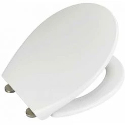 WENKO Abattant WC Familial Delos, Abattant WC Avec Réducteur Intégré, Frein De Chute, Fixation Inox, Duroplast Antibactérien, 37,5x44,5 Cm, Blanc 10 WENKO Abattant WC Familial Delos, Abattant WC Avec Réducteur Intégré, Frein De Chute, Fixation Inox, Duroplast Antibactérien, 37,5x44,5 Cm, Blanc -WENKO Soldes 15852797 4