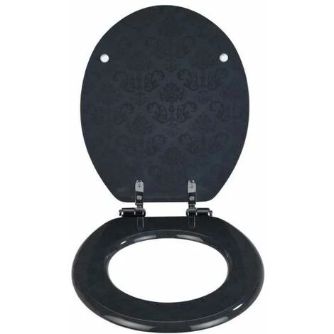 WENKO Abattant WC Avec Frein De Chute, Abattant WC Original Bellevue Avec Motif 3D, Fixation Inox, MDF, 38x45 Cm, Multicolore 4 WENKO Abattant WC Avec Frein De Chute, Abattant WC Original Bellevue Avec Motif 3D, Fixation Inox, MDF, 38x45 Cm, Multicolore – Image 2