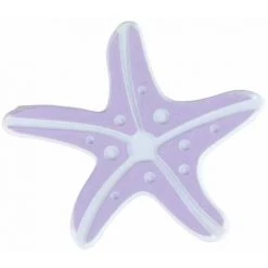 WENKO Soldes 13 WENKO Autocollant Baignoire Antidérapant Etoile De Mer, Lot De 5, Antiderapant Baignoire Enfant, Plastique, 10,2x11,5 Cm, Parme