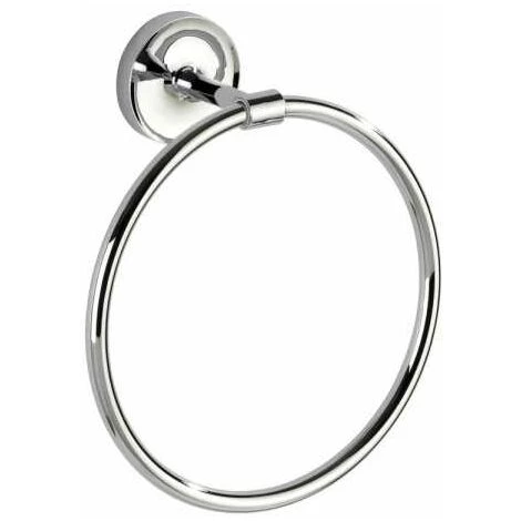 WENKO Porte Serviette Salle De Bain Mural, Anneau Porte-serviettes Arcole, Power-Loc® Fixation Sans Perçage, Acier Inox, 18,5x21x7,5 Cm, Chromé 3 WENKO Porte Serviette Salle De Bain Mural, Anneau Porte-serviettes Arcole, Power-Loc® Fixation Sans Perçage, Acier Inox, 18,5x21x7,5 Cm, Chromé