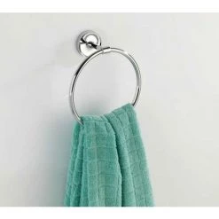 WENKO Porte Serviette Salle De Bain Mural, Anneau Porte-serviettes Arcole, Power-Loc® Fixation Sans Perçage, Acier Inox, 18,5x21x7,5 Cm, Chromé 10 WENKO Porte Serviette Salle De Bain Mural, Anneau Porte-serviettes Arcole, Power-Loc® Fixation Sans Perçage, Acier Inox, 18,5x21x7,5 Cm, Chromé -WENKO Soldes 15852846 4