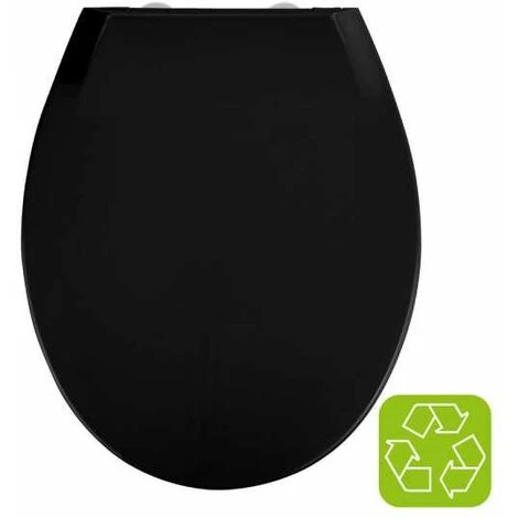 WENKO Abattant WC Avec Frein De Chute Premium Kos, Abattant WC Clipsable Avec Fixation Inox, Thermoplastique, 37x44 Cm, Noir 7 WENKO Abattant WC Avec Frein De Chute Premium Kos, Abattant WC Clipsable Avec Fixation Inox, Thermoplastique, 37x44 Cm, Noir – Image 5