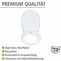 WENKO Abattant WC Avec Frein De Chute Beach, Abattant WC Original, Fixation Acier Inox Clipsable, Thermoplast, 36,5x45 Cm, Multicolore 11 WENKO Abattant WC Avec Frein De Chute Beach, Abattant WC Original, Fixation Acier Inox Clipsable, Thermoplast, 36,5x45 Cm, Multicolore -WENKO Soldes 15852860 5