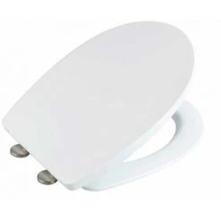 WENKO Abattant WC Avec Frein De Chute Premium Tilos, Abattant WC Fixation Acier Inox Clipsable, Thermoplast, 36,5x45 Cm, Blanc 9 WENKO Abattant WC Avec Frein De Chute Premium Tilos, Abattant WC Fixation Acier Inox Clipsable, Thermoplast, 36,5x45 Cm, Blanc -WENKO Soldes 15852864 3