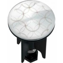 WENKO Bouchon D'évier Pluggy®, Bonde De Lavabo, Karmala, Laiton Noir, Ø 3,9 X 6,5 Cm, Chromé