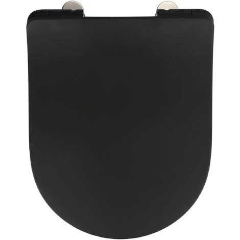 WENKO Abattant WC Avec Frein De Chute Sedilo Premium, Abattant WC Clipsable Avec Fixation Inox, Duroplast, 36,2x45,2 Cm, Noir Mat 3 WENKO Abattant WC Avec Frein De Chute Sedilo Premium, Abattant WC Clipsable Avec Fixation Inox, Duroplast, 36,2x45,2 Cm, Noir Mat