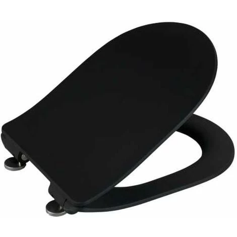 WENKO Abattant WC Avec Frein De Chute Sedilo Premium, Abattant WC Clipsable Avec Fixation Inox, Duroplast, 36,2x45,2 Cm, Noir Mat 5 WENKO Abattant WC Avec Frein De Chute Sedilo Premium, Abattant WC Clipsable Avec Fixation Inox, Duroplast, 36,2x45,2 Cm, Noir Mat – Image 3
