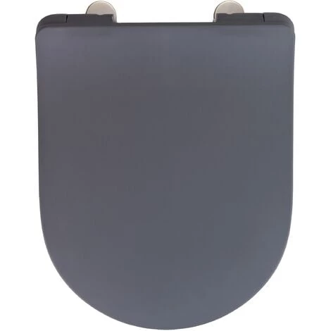 WENKO Abattant WC Avec Frein De Chute Sedilo Premium, Abattant WC Clipsable Avec Fixation Inox, Duroplast, 36,2x45,2 Cm, Gris Mat 3 WENKO Abattant WC Avec Frein De Chute Sedilo Premium, Abattant WC Clipsable Avec Fixation Inox, Duroplast, 36,2x45,2 Cm, Gris Mat