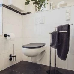 WENKO Abattant WC Avec Frein De Chute Sedilo Premium, Abattant WC Clipsable Avec Fixation Inox, Duroplast, 36,2x45,2 Cm, Gris Mat 11 WENKO Abattant WC Avec Frein De Chute Sedilo Premium, Abattant WC Clipsable Avec Fixation Inox, Duroplast, 36,2x45,2 Cm, Gris Mat -WENKO Soldes 15852924 5