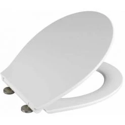 WENKO Abattant WC Avec Frein De Chute "easy Close" Orani Premium, Fixation Inox 'fix Clip', Duroplastique, Surface Antibactérienne, 38x44 Cm, Blanc 8 WENKO Abattant WC Avec Frein De Chute "easy Close" Orani Premium, Fixation Inox 'fix Clip', Duroplastique, Surface Antibactérienne, 38x44 Cm, Blanc -WENKO Soldes 15852925 2
