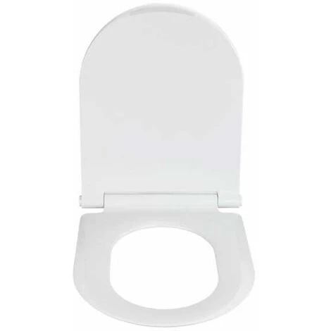 WENKO Abattant WC Avec Frein De Chute Nuoro Premium, Abattant WC Clipsable Avec Fixation Inox, Duroplast, 36,2x45,2 Cm, Blanc 4 WENKO Abattant WC Avec Frein De Chute Nuoro Premium, Abattant WC Clipsable Avec Fixation Inox, Duroplast, 36,2x45,2 Cm, Blanc – Image 2