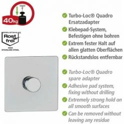 WENKO Adaptateur En Acier Inox Turbo-Loc® Quadro -WENKO Soldes 15852931 3