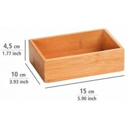 WENKO Plateau Rangement Salle De Bain Bambou Terra S, Accessoires De Rangement Salle De Bain Bambou, 15x4,5x10 Cm, Marron 10 WENKO Plateau Rangement Salle De Bain Bambou Terra S, Accessoires De Rangement Salle De Bain Bambou, 15x4,5x10 Cm, Marron -WENKO Soldes 15852933 4