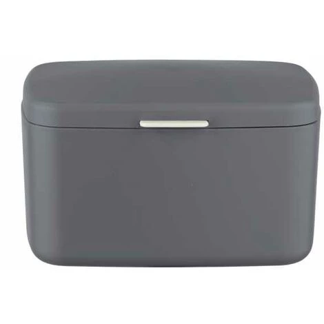 WENKO Boîte Avec Couvercle Barcelona Anthracite, Panier De Rangement, Panier De Salle De Bain Avec Couvercle, Plastique Sans BPA, 19,5x11x16 Cm 4 WENKO Boîte Avec Couvercle Barcelona Anthracite, Panier De Rangement, Panier De Salle De Bain Avec Couvercle, Plastique Sans BPA, 19,5x11x16 Cm – Image 2
