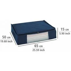 WENKO Housse De Rangement Sous Vide, Soft Box Air M, 75% D'économie De Place, Protège Les Textiles De L'humidité Et Des Mites, Polypropylène, 65x50x15 Cm, Bleu 11 WENKO Housse De Rangement Sous Vide, Soft Box Air M, 75% D'économie De Place, Protège Les Textiles De L'humidité Et Des Mites, Polypropylène, 65x50x15 Cm, Bleu -WENKO Soldes 15852976 5