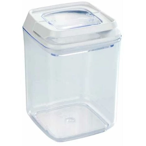 WENKO Boite De Conservation Alimentaire Sous Vide Turin, Boite De Rangement Avec Couvercle Hermétique Pour La Conservation Des Aliments En Vrac, Capacité 0,9L, Plastique, 10x14,5x10 Cm, Transparent 3 WENKO Boite De Conservation Alimentaire Sous Vide Turin, Boite De Rangement Avec Couvercle Hermétique Pour La Conservation Des Aliments En Vrac, Capacité 0,9L, Plastique, 10x14,5x10 Cm, Transparent