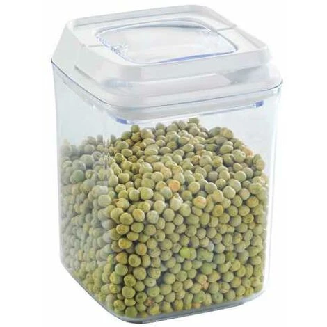 WENKO Boite De Conservation Alimentaire Sous Vide Turin, Boite De Rangement Avec Couvercle Hermétique Pour La Conservation Des Aliments En Vrac, Capacité 0,9L, Plastique, 10x14,5x10 Cm, Transparent 4 WENKO Boite De Conservation Alimentaire Sous Vide Turin, Boite De Rangement Avec Couvercle Hermétique Pour La Conservation Des Aliments En Vrac, Capacité 0,9L, Plastique, 10x14,5x10 Cm, Transparent – Image 2