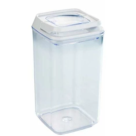 WENKO Boite De Conservation Alimentaire Sous Vide Turin, Boite De Rangement Avec Couvercle Hermétique Pour La Conservation Des Aliments En Vrac, Capacité 1,2L, Plastique, 10x19,5x10 Cm, Transparent 3 WENKO Boite De Conservation Alimentaire Sous Vide Turin, Boite De Rangement Avec Couvercle Hermétique Pour La Conservation Des Aliments En Vrac, Capacité 1,2L, Plastique, 10x19,5x10 Cm, Transparent
