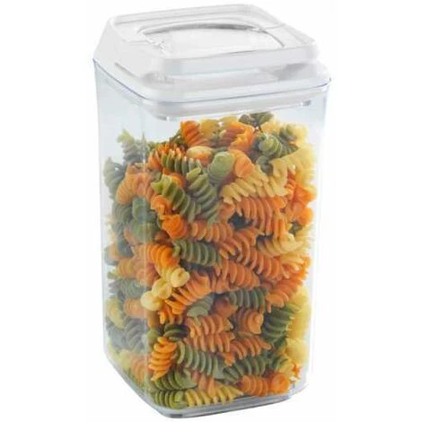 WENKO Boite De Conservation Alimentaire Sous Vide Turin, Boite De Rangement Avec Couvercle Hermétique Pour La Conservation Des Aliments En Vrac, Capacité 1,2L, Plastique, 10x19,5x10 Cm, Transparent 4 WENKO Boite De Conservation Alimentaire Sous Vide Turin, Boite De Rangement Avec Couvercle Hermétique Pour La Conservation Des Aliments En Vrac, Capacité 1,2L, Plastique, 10x19,5x10 Cm, Transparent – Image 2