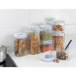 WENKO Boite De Conservation Alimentaire Sous Vide Turin, Boite De Rangement Avec Couvercle Hermétique Pour La Conservation Des Aliments En Vrac, Capacité 1,7L, Plastique, 10x25,5x10 Cm, Transparent 9 WENKO Boite De Conservation Alimentaire Sous Vide Turin, Boite De Rangement Avec Couvercle Hermétique Pour La Conservation Des Aliments En Vrac, Capacité 1,7L, Plastique, 10x25,5x10 Cm, Transparent -WENKO Soldes 15853006 4