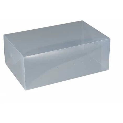 WENKO Boite De Rangement Chaussure, Boite Rangement Sous Lit Chaussures, Lot De 2 Boites, Plastique, 34x13x21 Cm, Transparent 5 WENKO Boite De Rangement Chaussure, Boite Rangement Sous Lit Chaussures, Lot De 2 Boites, Plastique, 34x13x21 Cm, Transparent – Image 3