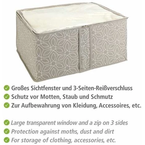 WENKO Housse Rangement Couette, S, 30 X 40 X 20 Cm, Balance 5 WENKO Housse Rangement Couette, S, 30 X 40 X 20 Cm, Balance – Image 3