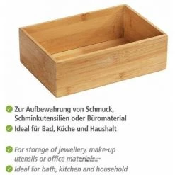 WENKO Plateau Rangement Salle De Bain Bambou Terra L, Accessoires De Rangement Salle De Bain Bambou, 22x7x15 Cm, Marron 9 WENKO Plateau Rangement Salle De Bain Bambou Terra L, Accessoires De Rangement Salle De Bain Bambou, 22x7x15 Cm, Marron -WENKO Soldes 15892828 3