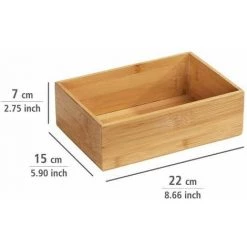 WENKO Plateau Rangement Salle De Bain Bambou Terra L, Accessoires De Rangement Salle De Bain Bambou, 22x7x15 Cm, Marron 10 WENKO Plateau Rangement Salle De Bain Bambou Terra L, Accessoires De Rangement Salle De Bain Bambou, 22x7x15 Cm, Marron -WENKO Soldes 15892828 4