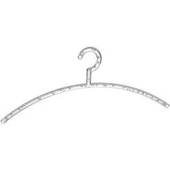 WENKO Cintres Plastique Bubble, Cintre Chemise, Cintre Manteau, Lot De 5, Plastique, Ø 1,2x46 Cm, Transparent 6 WENKO Cintres Plastique Bubble, Cintre Chemise, Cintre Manteau, Lot De 5, Plastique, Ø 1,2x46 Cm, Transparent -WENKO Soldes 16526069 2