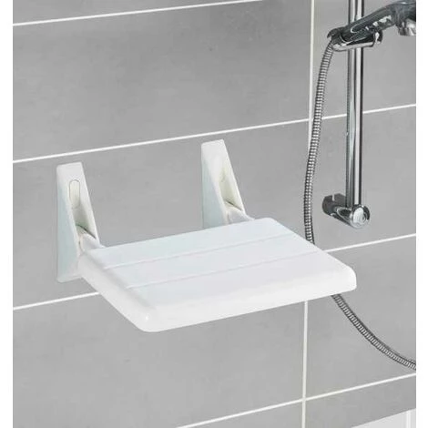 WENKO Siège De Douche Escamotable Secura, Fixation Murale, Charge 120 Kg, 35x19x36 Cm 7 WENKO Siège De Douche Escamotable Secura, Fixation Murale, Charge 120 Kg, 35x19x36 Cm – Image 5