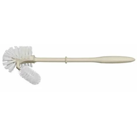 WENKO Double Brosse WC De Rechange Pour Porte-brosse WC Avec Manche En Plastique Blanc, Gamme Standard, Polypropylène, Ø 8x36 Cm Beige 3 WENKO Double Brosse WC De Rechange Pour Porte-brosse WC Avec Manche En Plastique Blanc, Gamme Standard, Polypropylène, Ø 8x36 Cm Beige