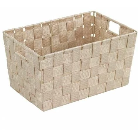 WENKO Panier salle de bain Adria, Rangement Salle De Bain S, Polypropylène, 30x20x15 Cm, beige 3 WENKO Panier salle de bain Adria, Rangement Salle De Bain S, Polypropylène, 30x20x15 Cm, beige