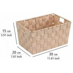 WENKO Panier salle de bain Adria, Rangement Salle De Bain S, Polypropylène, 30x20x15 Cm, beige 10 WENKO Panier salle de bain Adria, Rangement Salle De Bain S, Polypropylène, 30x20x15 Cm, beige -WENKO Soldes 16526118 4